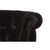 Baxton Studio Flax Victorian Style Contemporary Black Velvet Fabric Upholstered 2-seater Loveseat WHI-WS-GK756-Black-LS
