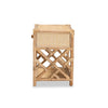 bali & pari Camara Modern Bohemian Natural Brown Rattan 1-Drawer Nightstand WHI-WS001-Rattan-NS