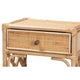 bali & pari Camara Modern Bohemian Natural Brown Rattan 1-Drawer Nightstand WHI-WS001-Rattan-NS