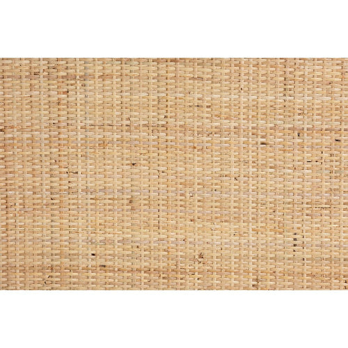 bali & pari Camara Modern Bohemian Natural Brown Rattan 1-Drawer Nightstand