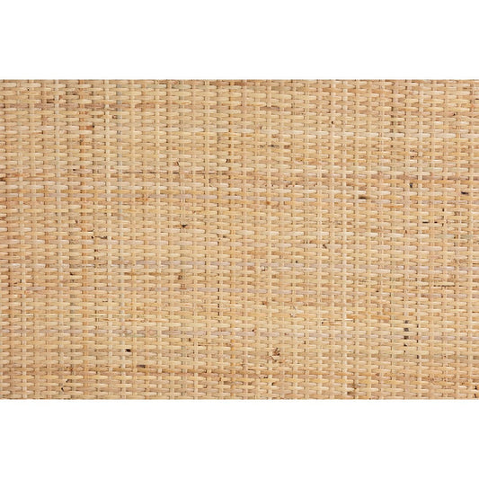 bali & pari Camara Modern Bohemian Natural Brown Rattan 1-Drawer Nightstand