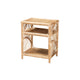 bali & pari Baara Modern Bohemian Natural Brown Rattan Nightstand WHI-WS012-Rattan-NS