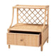 bali & pari Lalo Modern Bohemian Natural Brown Rattan 1-Drawer Nightstand WHI-WS018-Rattan-NS