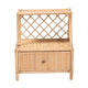 bali & pari Lalo Modern Bohemian Natural Brown Rattan 1-Drawer Nightstand WHI-WS018-Rattan-NS