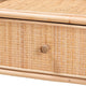 bali & pari Lalo Modern Bohemian Natural Brown Rattan 1-Drawer Nightstand WHI-WS018-Rattan-NS