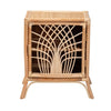 bali & pari Danna Modern Bohemian Natural Brown Rattan Nightstand WHI-WS025-Rattan-NS