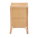 bali & pari Danna Modern Bohemian Natural Brown Rattan Nightstand WHI-WS025-Rattan-NS