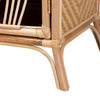 bali & pari Danna Modern Bohemian Natural Brown Rattan Nightstand WHI-WS025-Rattan-NS