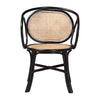 bali & pari Palesa Modern Bohemian Two-Tone Black and Natural Brown Rattan Dining Chair WHI-WS032-Black-Rattan-DC