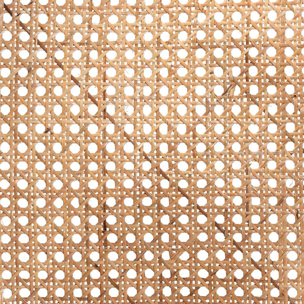 bali & pari Palesa Modern Bohemian Two-Tone Black and Natural Brown Rattan Dining Chair WHI-WS032-Black-Rattan-DC