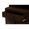 Baxton Studio Tannis Modern and Contemporary Dark Walnut Finished Kitchen Cabinet
