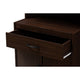 Baxton Studio Tannis Modern and Contemporary Dark Walnut Finished Kitchen Cabinet