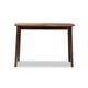 Baxton Studio Wendy Mid-Century Modern Walnut Finished Wood Console Table WHI-Walnut-Sunburst-Console-Table