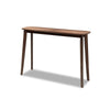 Baxton Studio Wendy Mid-Century Modern Walnut Finished Wood Console Table WHI-Walnut-Sunburst-Console-Table
