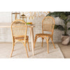 bali & pari Wina Modern Bohemian Natural Brown Rattan 2-Piece Dining Chair Set WHI-Wina-Rattan-DC