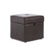 Baxton Studio Sydney Brown Modern Ottoman - Storage Ottoman