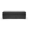 Baxton Studio Dennehy Black Brown Modern Ottoman WHI-Y-168-Promote-Black