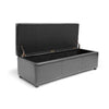 Baxton Studio Dennehy Black Brown Modern Ottoman WHI-Y-168-Promote-Black