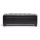 Baxton Studio Manchester Black Ottoman WHI-Y-172-Black-OTTO