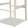 Baxton Studio Paxton Modern and Contemporary White Finished Wood 2-Piece Bar Stool Set
