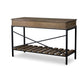 Baxton Studio Newcastle Wood and Metal Console Table-Criss-Cross