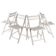 Robin 4-Pc Folding Chair Set White WIN-10415