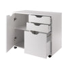 Halifax 2-Section Mobile Filing Cabinet White WIN-10431