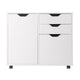 Halifax 2-Section Mobile Filing Cabinet White WIN-10431