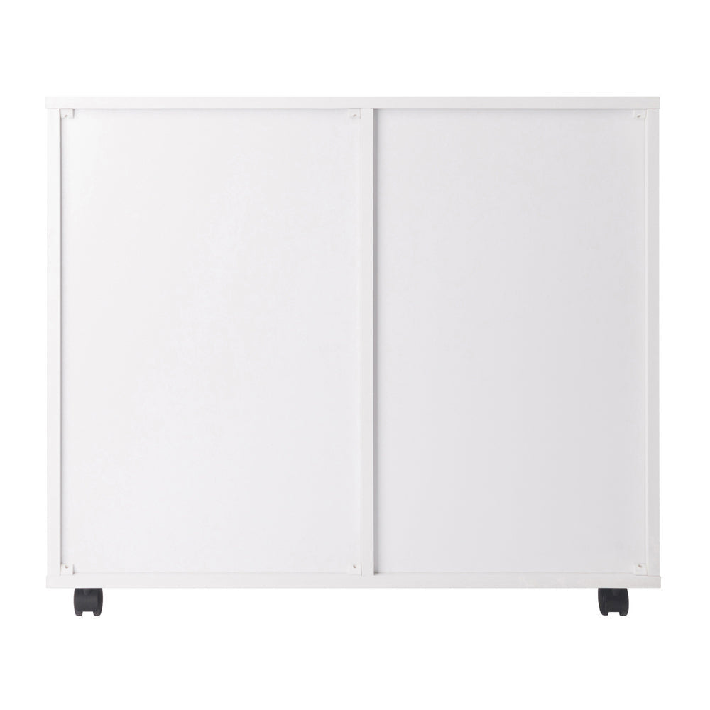 Halifax 2-Section Mobile Filing Cabinet White WIN-10431