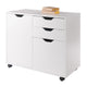 Halifax 2-Section Mobile Filing Cabinet White WIN-10431