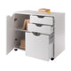 Halifax 2-Section Mobile Filing Cabinet White WIN-10431