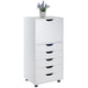 Halifax 5 Drawer Storage Mobile Cabinet White WIN-10616