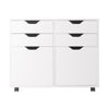Halifax 2-Door 4-Drawer Mobile Cabinet White WIN-10622