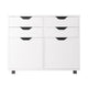 Halifax 2-Door 4-Drawer Mobile Cabinet White WIN-10622