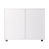 Halifax 2-Door 4-Drawer Mobile Cabinet White WIN-10622