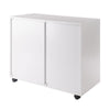 Halifax 2-Door 4-Drawer Mobile Cabinet White WIN-10622