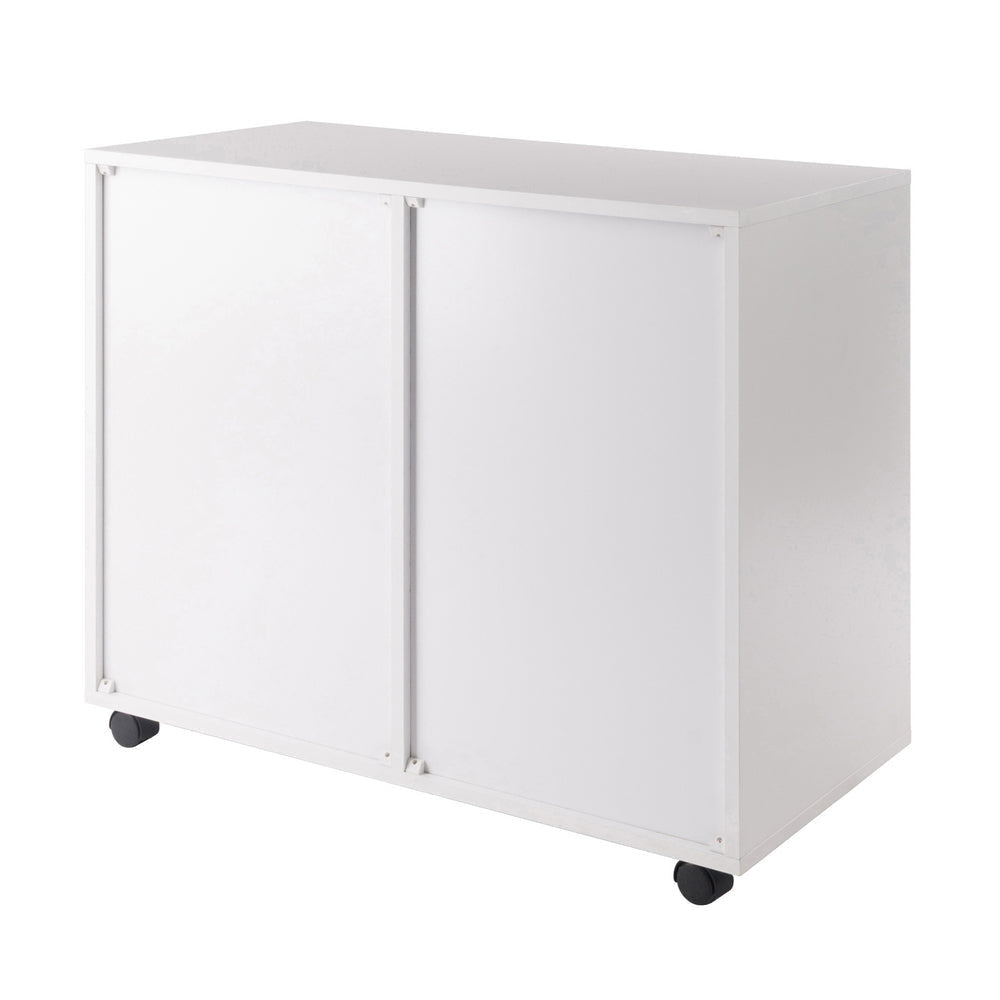 Halifax 2-Door 4-Drawer Mobile Cabinet White WIN-10622