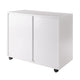 Halifax 2-Door 4-Drawer Mobile Cabinet White WIN-10622