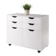 Halifax 2-Door 4-Drawer Mobile Cabinet White WIN-10622