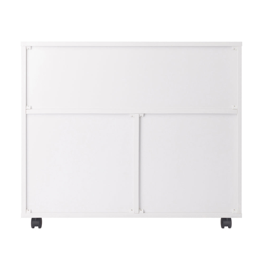 Halifax 3-Section Multi-Storage Mobile Cabinet White WIN-10633