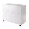 Halifax 3-Section Multi-Storage Mobile Cabinet White WIN-10633