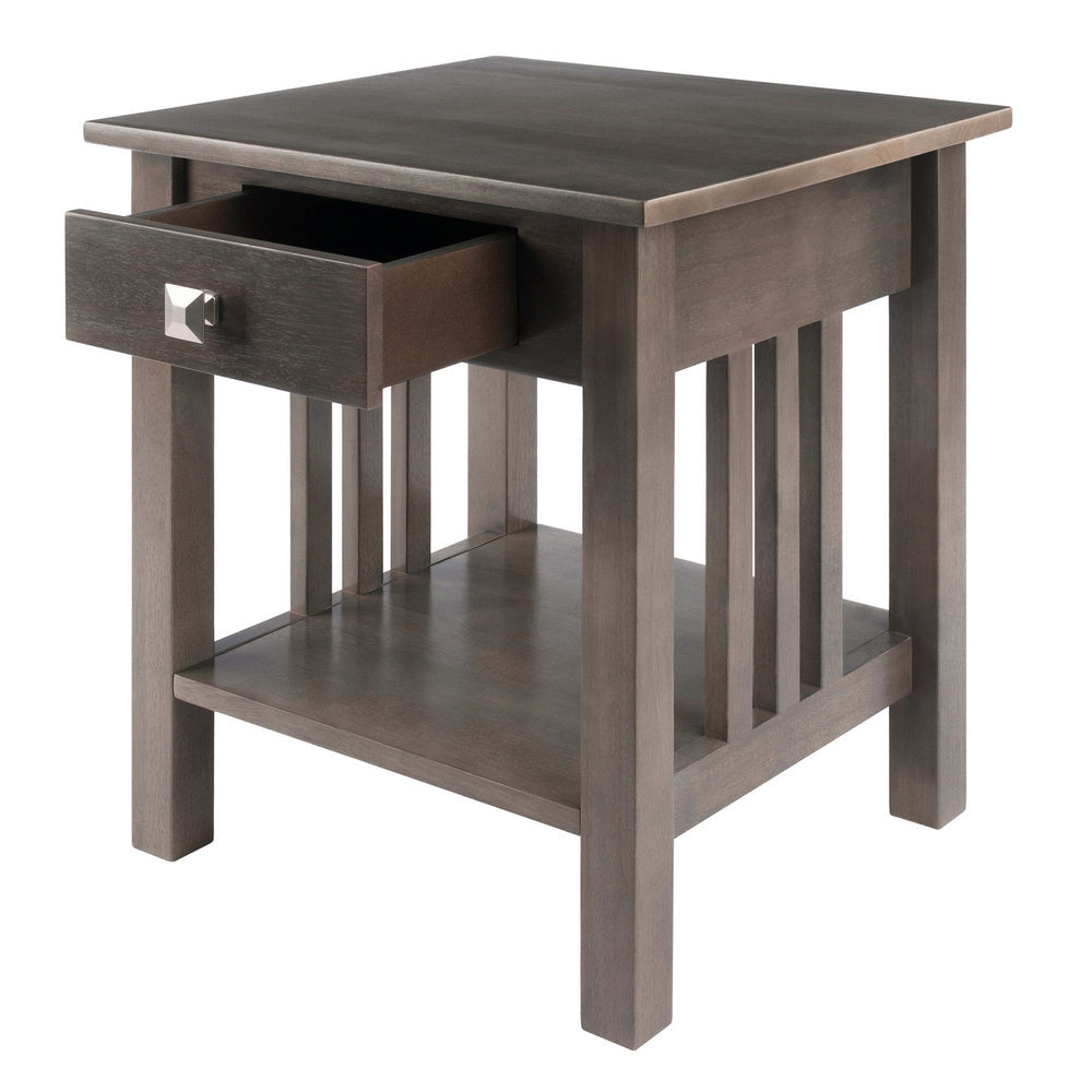 Stafford Accent Table Oyster Gray WIN-16018
