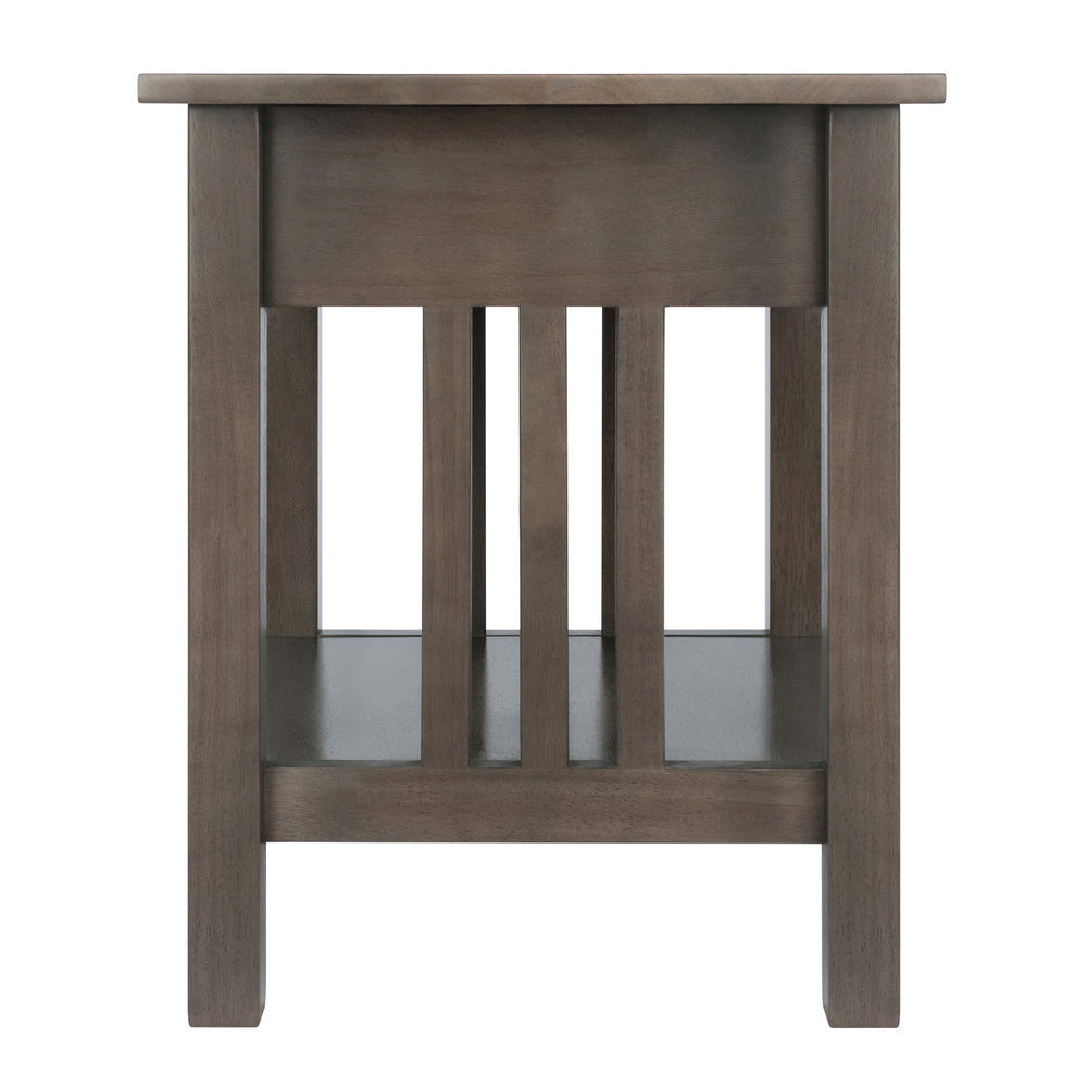 Stafford Accent Table Oyster Gray WIN-16018