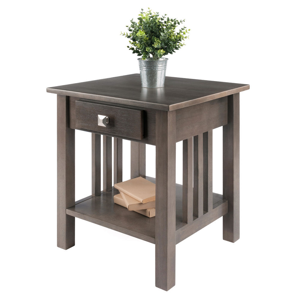 Stafford Accent Table Oyster Gray WIN-16018