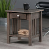 Stafford Accent Table, Oyster Gray