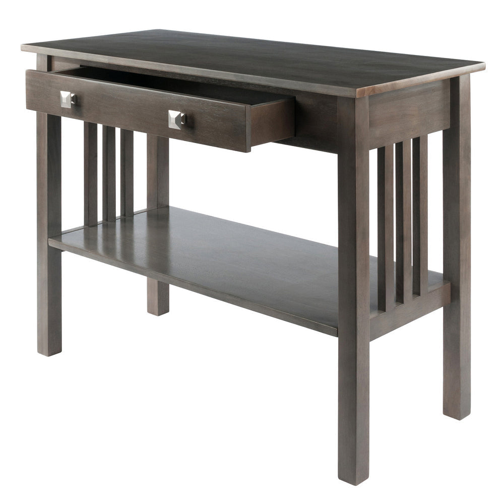 Stafford Console Hall Table Oyster Gray WIN-16033