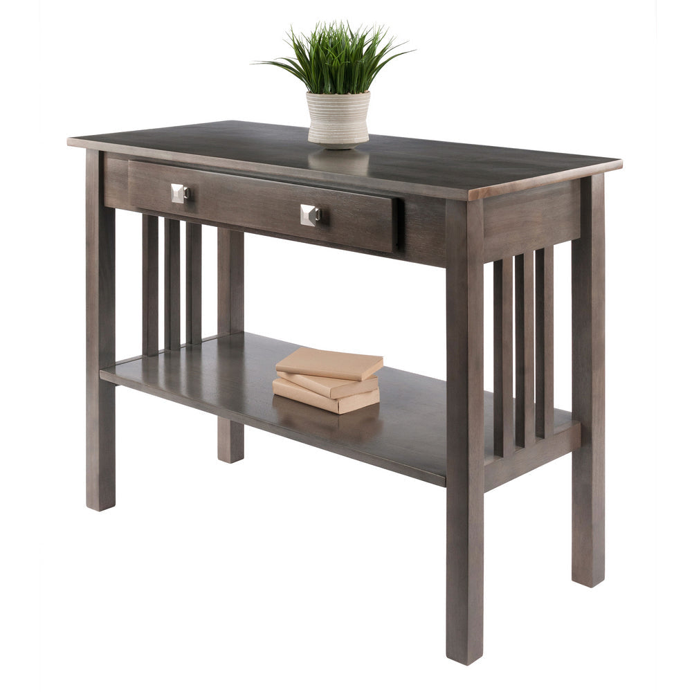 Stafford Console Hall Table Oyster Gray WIN-16033