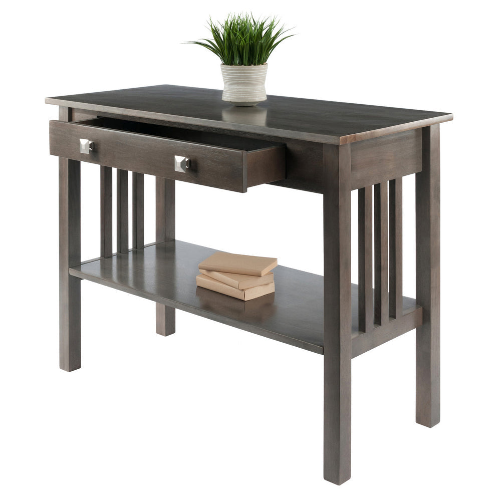 Stafford Console Hall Table Oyster Gray WIN-16033