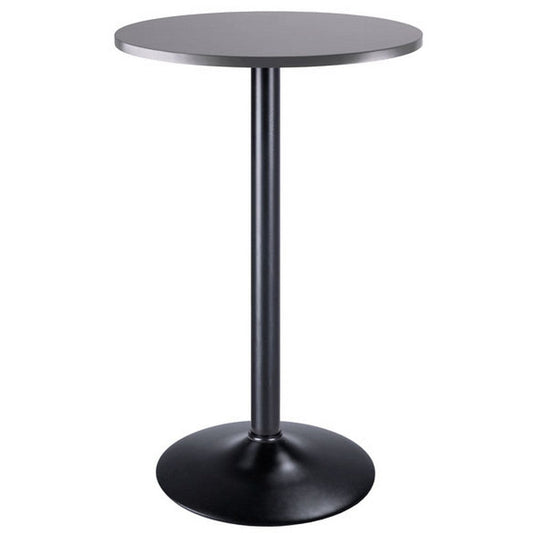 Tarah Pub Table, Black and Slate Gray