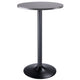Tarah Pub Table, Black and Slate Gray